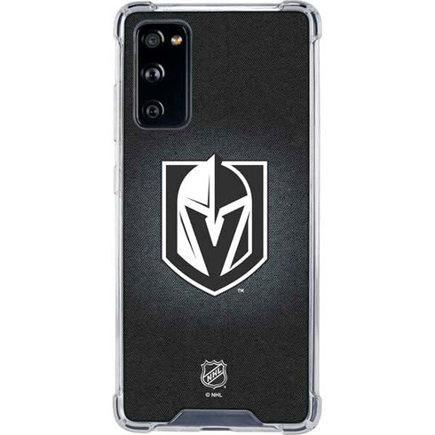 NHL Vegas Golden Knights Black Background Galaxy S20 FE Clear Case